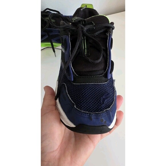 Skechers SN 404031L Blue Black Green Running Shoes Size 4 Pre-Owned - Picture 3 of 16